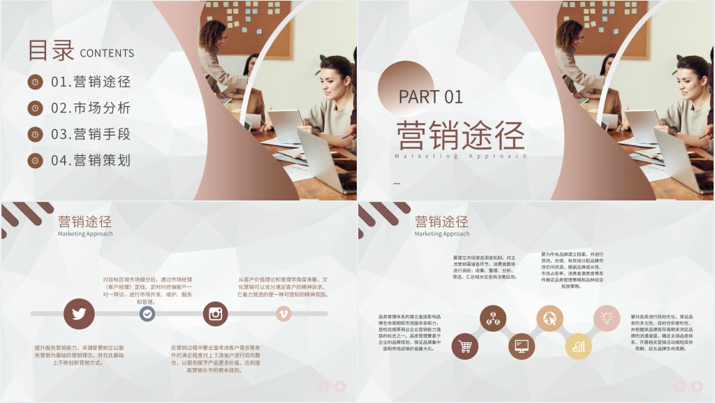 市场营销策划书和商业计划书PPT模板 市场营销策划书和商业计划书PPT模板