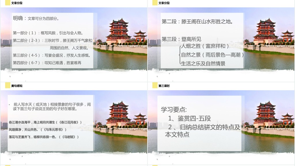 王勃滕王阁序PPT课件 王勃滕王阁序PPT课件