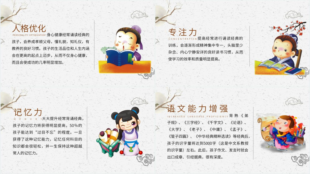 小学生学国学对孩子的好处PPT 小学生学国学对孩子的好处PPT