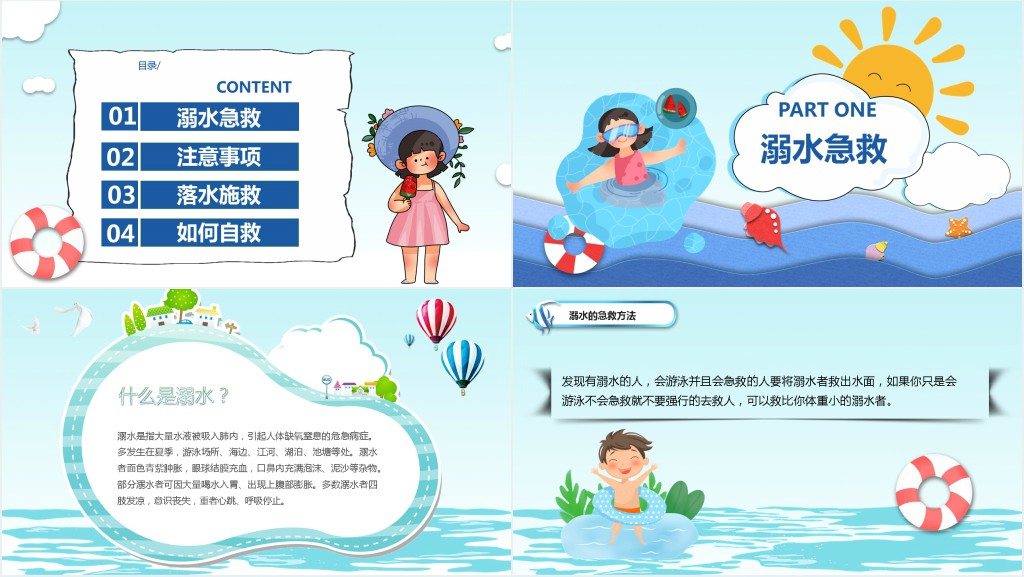 暑假防溺水安全知识PPT课件 暑假防溺水安全知识PPT课件