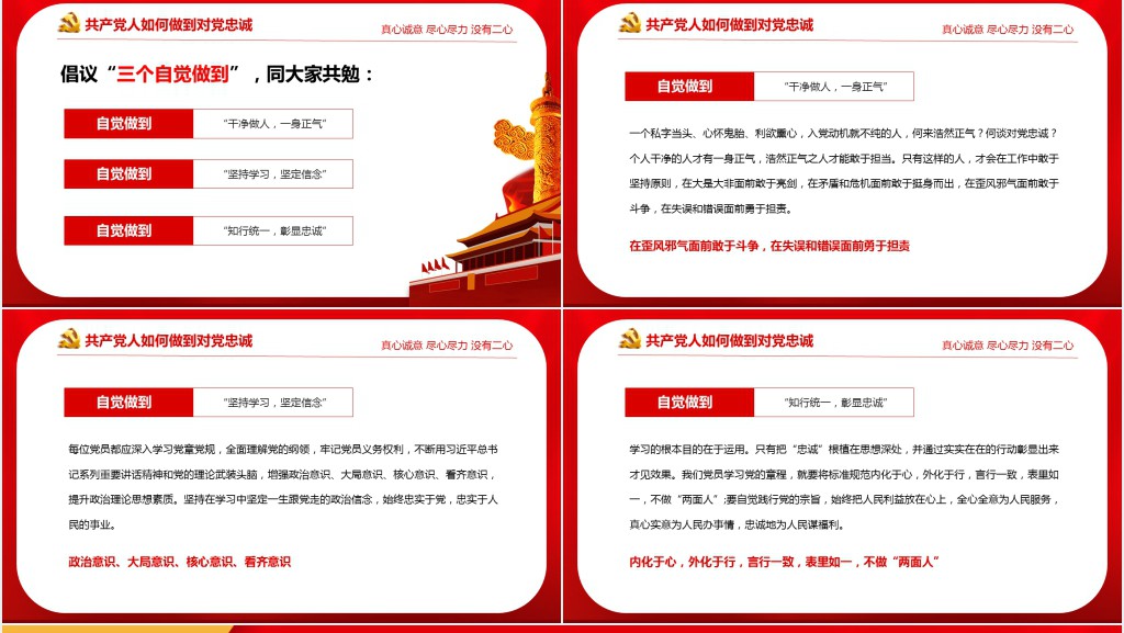 对党忠诚 做合格党员主题党课PPT课件 对党忠诚 做合格党员主题党课PPT课件