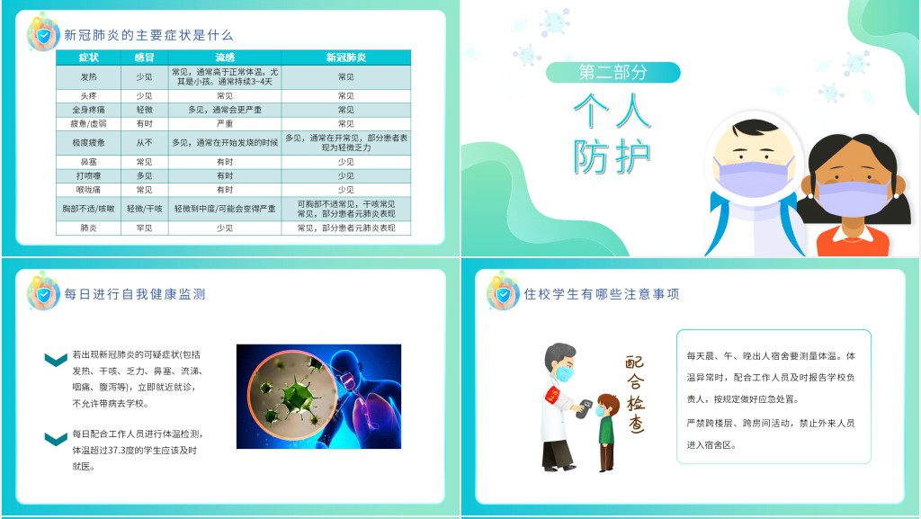 复学第一课防疫教育PPT 复学第一课防疫教育PPT