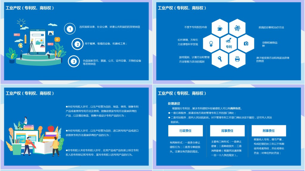 世界知识产权日主题PPT模板 世界知识产权日主题PPT模板
