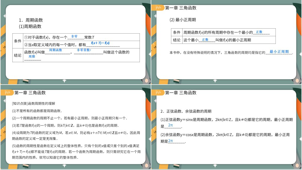 正弦函数余弦函数的性质PPT课件 正弦函数余弦函数的性质PPT课件
