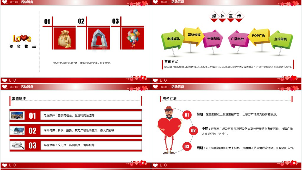 情人节美美的约会吧主题活动策划方案PPT模板