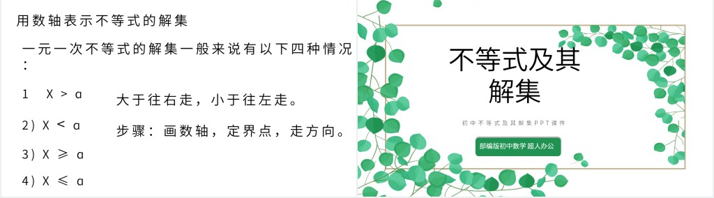 初中不等式及其解集PPT课件 初中不等式及其解集PPT课件