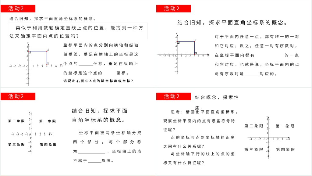 平面直角坐标系复习PPT 平面直角坐标系复习PPT