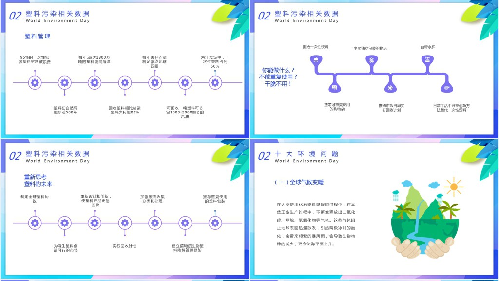 世界环境保护日的由来PPT模板 世界环境保护日的由来PPT模板