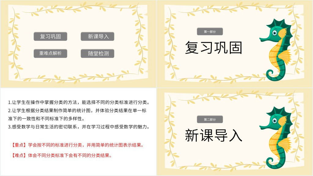 一年下册分类与整理复习PPT课件 一年下册分类与整理复习PPT课件