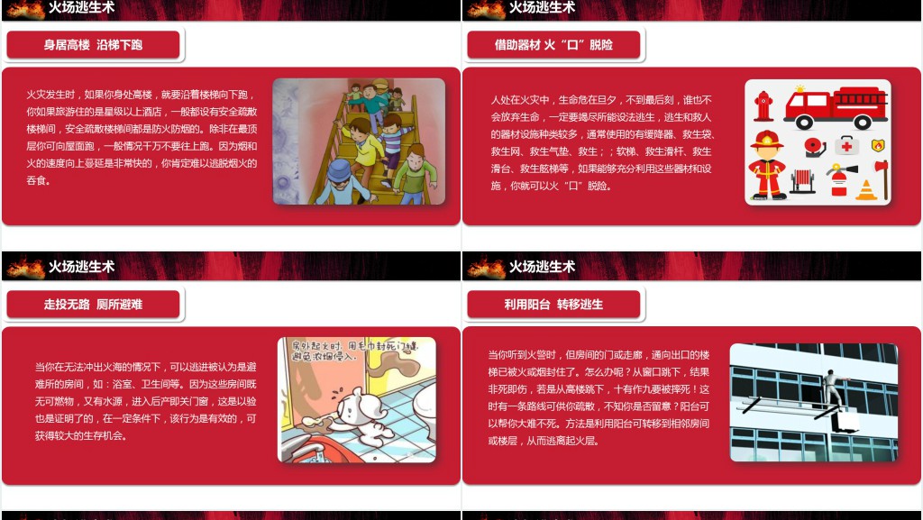 详细的消防培训知识PPT模板 详细的消防培训知识PPT模板