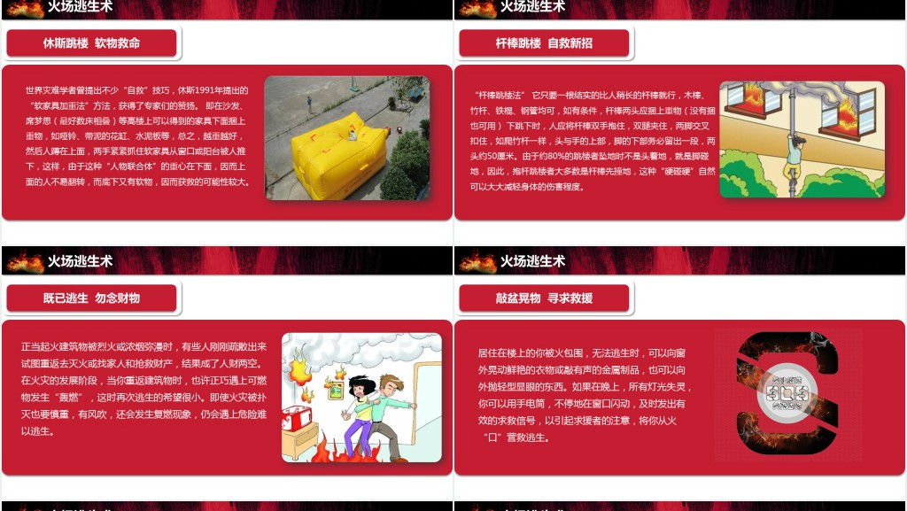 详细的消防培训知识PPT模板 详细的消防培训知识PPT模板