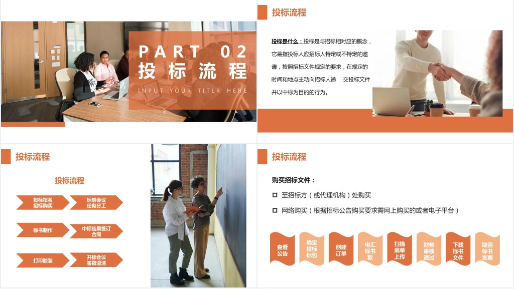 招投标基础知识培训PPT模板 招投标基础知识培训PPT模板