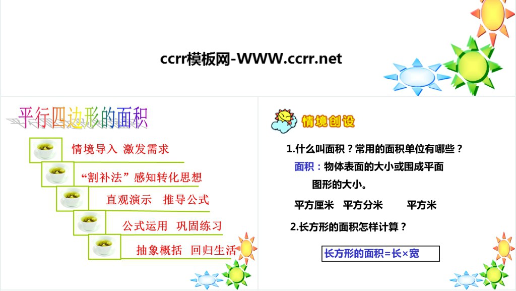 多边形的面积平行四边形的面积PPT课件 多边形的面积平行四边形的面积PPT课件