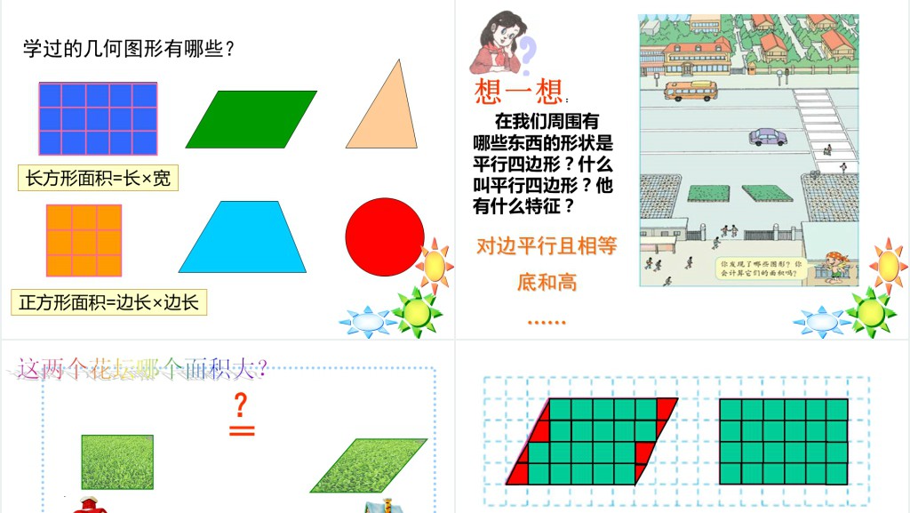 多边形的面积平行四边形的面积PPT课件 多边形的面积平行四边形的面积PPT课件
