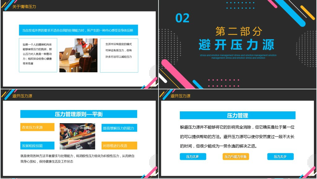 职场压力与情绪管理培训PPT模板 职场压力与情绪管理培训PPT模板