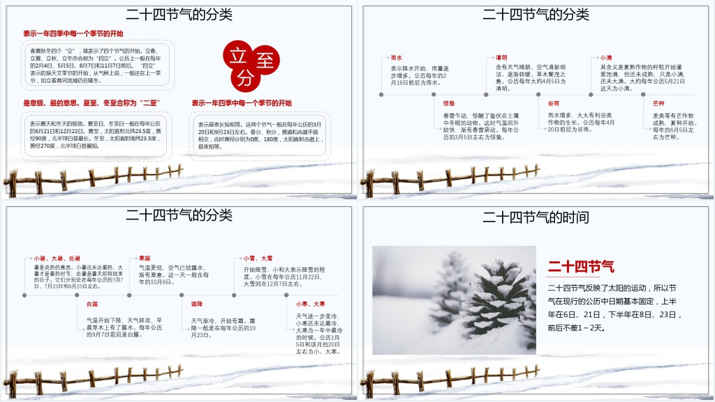 小雪节气的来历和习俗PPT模板 小雪节气的来历和习俗PPT模板