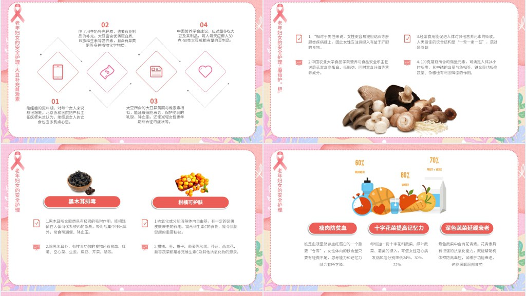 普及科普知识关爱女性健康PPT模板 普及科普知识关爱女性健康PPT模板