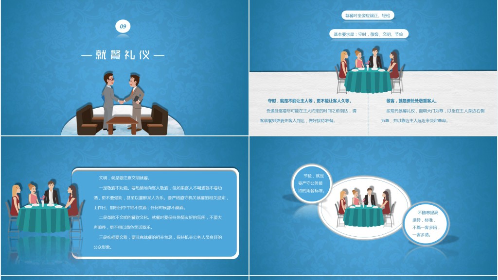 礼仪部门培训内容PPT模板 礼仪部门培训内容PPT模板