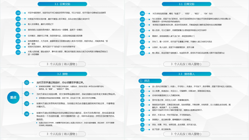 全面商务礼仪常识培训PPT课件 全面商务礼仪常识培训PPT课件