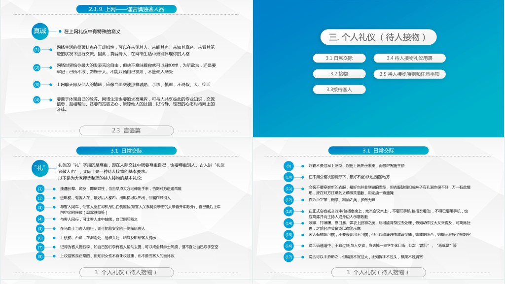 全面商务礼仪常识培训PPT课件 全面商务礼仪常识培训PPT课件