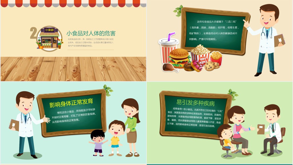 中小学生食品安全教学教育PPT课件