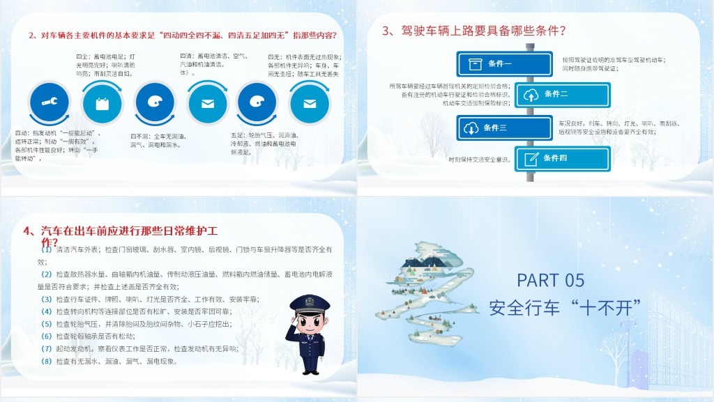 冬季交通行车安全PPT 冬季交通行车安全PPT