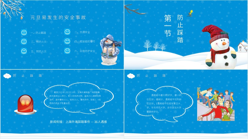 小学元旦假期安全教育PPT课件 小学元旦假期安全教育PPT课件
