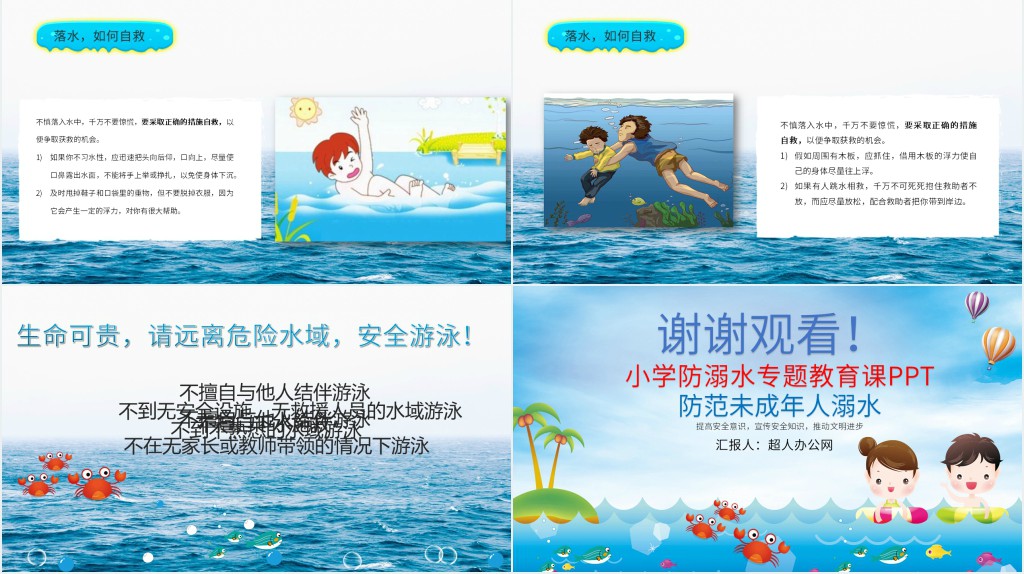 小学防溺水专题教育课PPT 小学防溺水专题教育课PPT