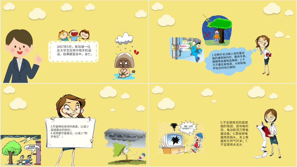 小学生防雷击教育PPT 小学生防雷击教育PPT