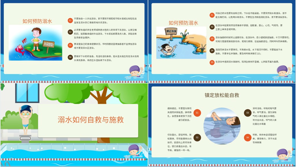 谨防溺水安全暑假PPT 谨防溺水安全暑假PPT