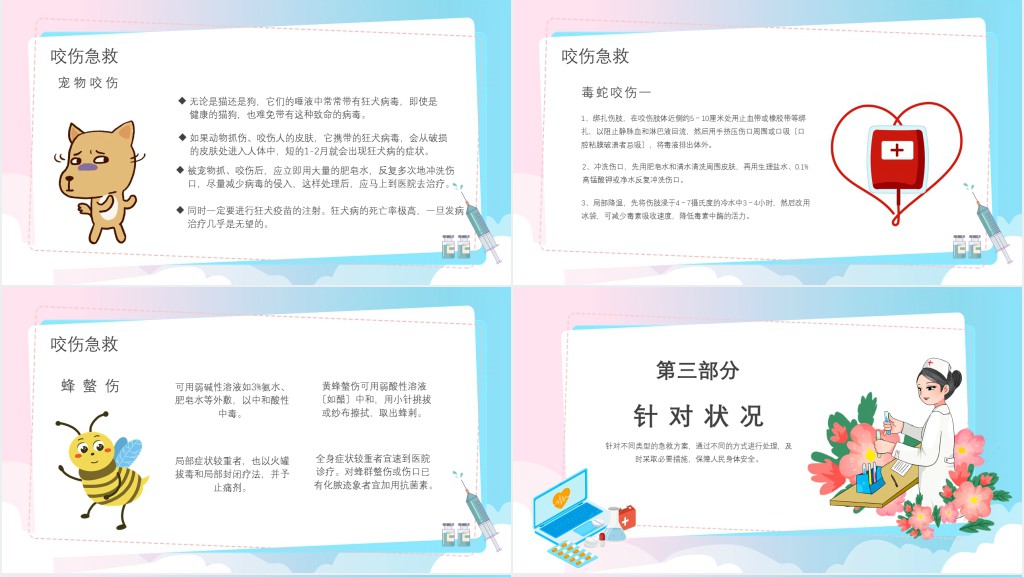 生活中常见急救知识常识PPT模板 生活中常见急救知识常识PPT模板