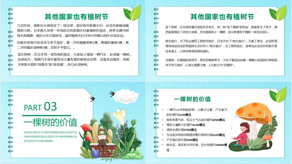 中小学植树节劳动教育主题班会PPT课件 中小学植树节劳动教育主题班会PPT课件