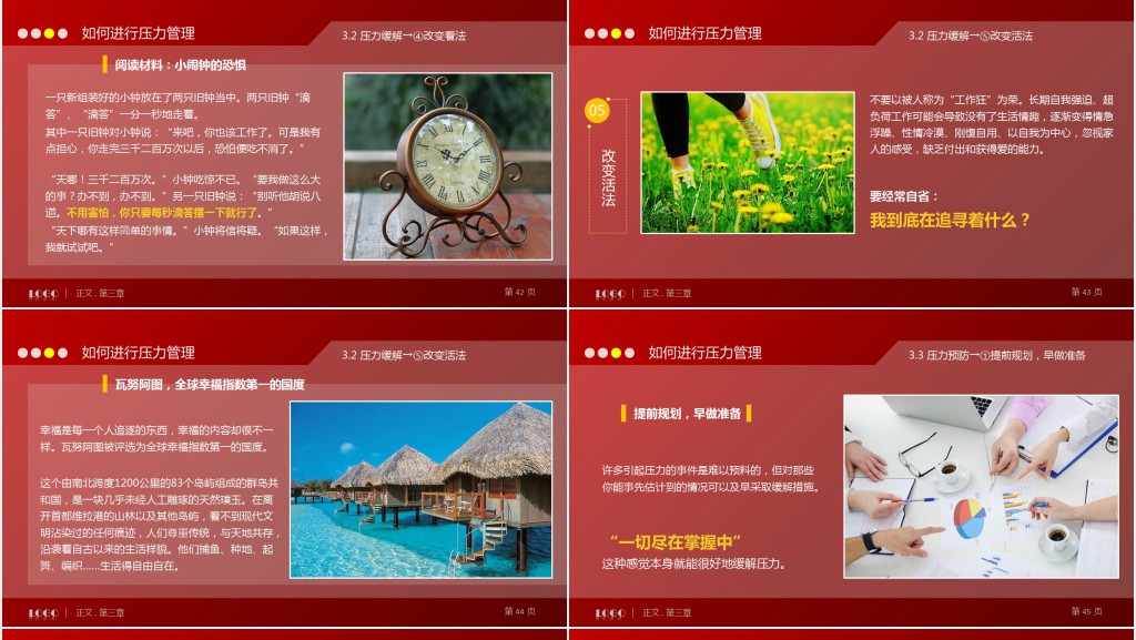 压力管理培训PPT模板