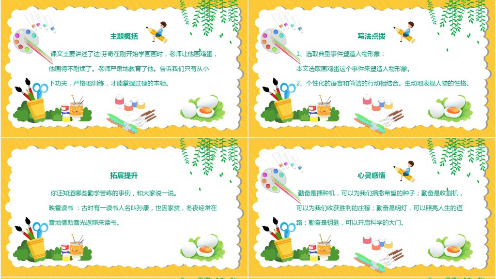 小学语文二年级下册画鸡蛋PPT课件