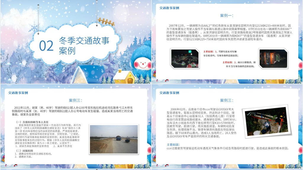 冬季司机交通安全PPT 冬季司机交通安全PPT